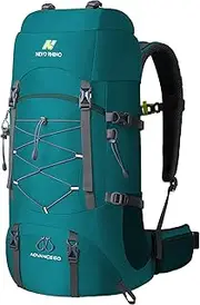 N NEVO RHINO Waterproof Hiking Backpack 50L/60L, Camping Backpack with Rain Cover, Hiking Travel Mountaineering Backpack