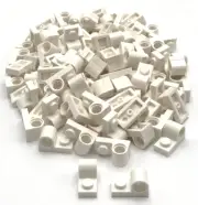 Lego New White Plates Modified 1 x 2 with Pin Hole on Top Pieces