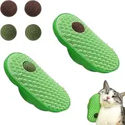 Indoor Cat Wall Toy Set with Catnip Balls, 2 Pack, 6 Replacements, Self-Care Scratching Device
