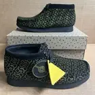 Clarks Wallabee Go Pokemon Pikachu Black Suede Shoes Sneakers 4.5 Wide Big Kids