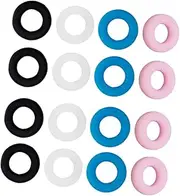 FOMIYES Glasses Frame Retainer 16 Pairs Silicone Ear Hooks Glasses Ear Fit Black