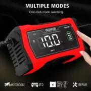 12V 24V 10A Car Smart Battery Charger For LiFePO4 Lead-Acid UK Lithium Y2T0