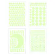 Glow Stars and Moon, Glow in the Dark Stickers, Stars and Squares Wall Decals