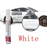White Scratch Repair Paint Pen Touch Up For Car Scratch Clear Remover Paint Care (for: Fiat)