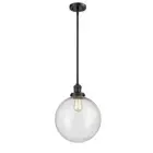 InnovationS204-12-LED XXL Beacon Stem Mini Pend, BK/Seed - 201S-BK-G204-12-LED