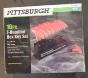 Pittsburgh 10pc T-Handled Hex Key Set with Stand -METRIC- Item #62172