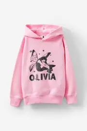 [Cotton On Kids] Cotton On Kids - Olivia Rodrigo Oversized Hoodie - Lcn bra olivia rodrigo/fairy pink 7 LCN BRA OLIVIA RODRIGO/FAIRY PINK