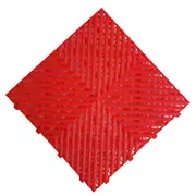Dream Garages Australia 40 x 40cm Red Interlocking Garage Floor Tile - 7 Pack (1.12m2)