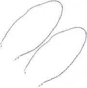 [Healeved] 2Pcs Handmade Beading Chain Stylish Eyewear Holder for Neck Arm Prevents Falls During Sports present for Friends Strap