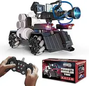 Force1 Officially Licensed Skibidi Toilet Toy Cameraman Figure PDLT Tank RC Truck- Parasite Disabler Tank Remote Control Car, Rechargeable RC Car with LED Lights, 2.4 GHz, Mist Spray, Beginner RC Cars
