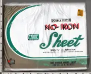 Vintage K-mart No-Iron Double (Full) Fitted Sheet 50/50 Poly/Cotton 54"x75"
