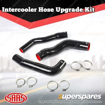 SAAS Silicone Intercooler 3 Pipe + Clamp for Mitsubishi Triton ML MN Challenger (for: Mitsubishi)