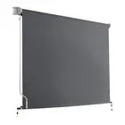 NNEDSZ Retractable Straight Drop Roll Down Awning Garden Patio Screen 3.0X2.5M