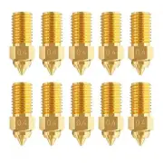 3D Printer Brass Nozzles Kit for Ender 3 V3 SE, 3D Printer 10PCS High Speed 0...