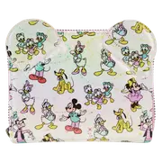 Loungefly Disney D100 - Classic All-Over Print Iridescent Zip Around Wallet