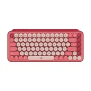 Logitech POP Keys Wireless Mechanical Emoji Keyboard (HeartBreaker Rose)
