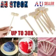 UP TO 30X Mini Wooden Hammer Balls Toy Pounder Replacement Wood Mallets CF