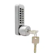 Push Button Digital Mechanical Combination Security Door Lock Chrome