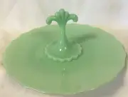 Mosser Glass Tidbit Tray Jadeite