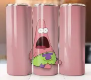 Patrick Sponge Bob Friend Design Sublimation Cup Mug Tumbler 20oz Straw