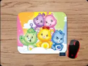 CARE BEARS FRIENDS COLLAGE CUSTOM MOUSE PAD MAT COMPUTER HOME OFFICE SCHOOL GIFT