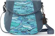 [Sakroots] Artist Circle Foldover Crossbody, Reef Water Nation, Medium