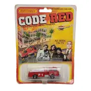 VINTAGE 1981 MATCHBOX CODE RED DIE-CAST METAL RED P1 FIRE TRUCK SEALED NEW