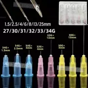 Micro Cannula Needle Tattoo needle Sterile Syringe Tips 28G-34G 1.5mm-25mm