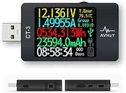 USB Power Meter USB 3.1 Tester USB Load Digital Multimeter Current Tester Voltage Detector Lua Interpreter Integrated DC 26V 6A PD 2.0/3.0 QC 2.0/3.0/4.0 pps Trigge (CT-3(CNC Aluminum Alloy Casing))