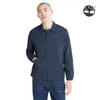 在飛比找momo購物網優惠-【Timberland】男款深藍色再生尼龍防潑水寬版襯衫外套