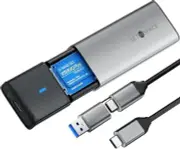 USB 3.2 10Gbps To M.2 NVMe SSD External Enclosure Storage Case Box USB-C Drive