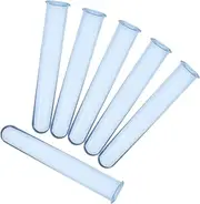 LOORGVEL 6Pcs Transparent Hydroponic Test Tube Planters Clear Flower Vases for Home Office Desktop Decoration Easy to Clean DIY Floral Arrangements for Plant Propagation