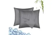 Linenova Silky Soft Non-allergenic Anti-Bacterial Bamboo Pillowcases (Charcoal)