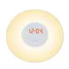 HG Wake Up Light Alarm Clock Sunrise/Sunset Simulation Digital Clock With FM 3