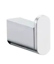 Mizu SOOTHE ROBE HOOK 50x70mm Brass, Wall Mounted CHROME
