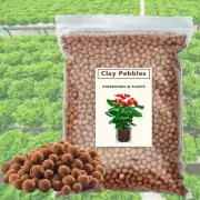Hydroponic Media Clay Pebbles Rocks Grow Aquaponic Systems, High Quality, Garden