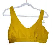 OFFLINE By Aerie Summer Lights Terry Sports Bra - Green Rush NWT Medium