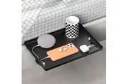 STORFEX 2 Pack Bed Side Table Tray Organizer - Black