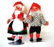NEW Norwegian ARNE HASLE ASKIM NORGE Christmas Elf Gnome Dolls Shelf Sitters