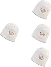 [BESTYASH] 4pcs Breathable Toddler Sun Hat Newborn Baby Hat Summer Adjustable Brim