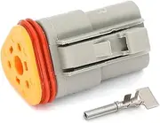 BIZOCA DT06-3S Automotive Connectors 3Pin Waterproof Cable Harness DT Series Male Female Pulg(DT06-3S)