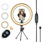 6" Live Broadcast Dimmable LED 16cm Beauty Ring Light Tripod Selfie Stick Remote