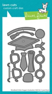 Lawn Fawn Woodland Critter Huggers Graduation Add-On Die