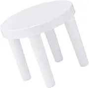 WHAMVOX 1pc Plastic Low Stool Portable Anti-Slip Round Step Stool for Bathroom Toilet Rv Boy Girl Lightweight Home Foot Present for Family and Friends