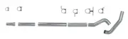 Diamond Eye KIT 5in CB MFLR RPLCMENT PIPE SGL AL: 94-97 FORD 7.3L F250/F350 PWRS