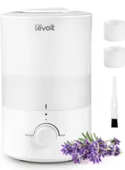 LEVOIT Humidifiers for Bedroom, Quiet (3L Water Tank) Cool Mist Top 3L, White