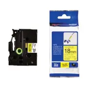 Brother TZe P-Touch Labelling Tape 18mm x 8m Black on Yellow TZEFX641