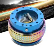 NRG Blue Body/Neo Chrome Ring Gen 2.1 Steering Wheel Quick Release Adapter