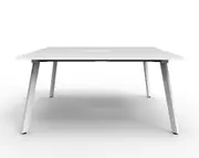 RAPIDLINE RAPID ETERNITY DOUBLE SIDED WORKSTATION No Screen 2 Person W1200 x D750 x H730mm (per user) White Top White Frame