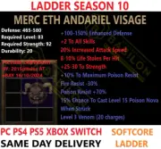 ✅PC PS4 PS5 XBOX SWITCH✅Merc Eth Andariel Visage Diablo 2 Resurrected Items D2R